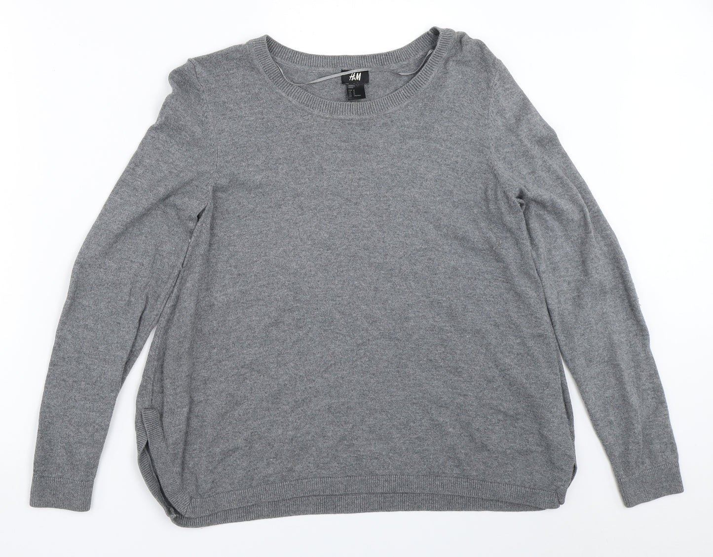 H&M Womens Grey   Pullover Jumper Size M