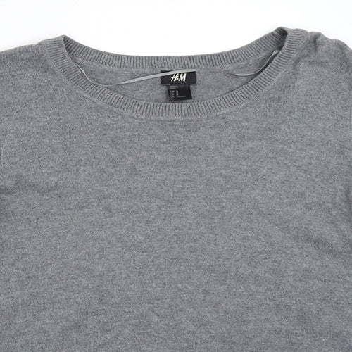 H&M Womens Grey   Pullover Jumper Size M