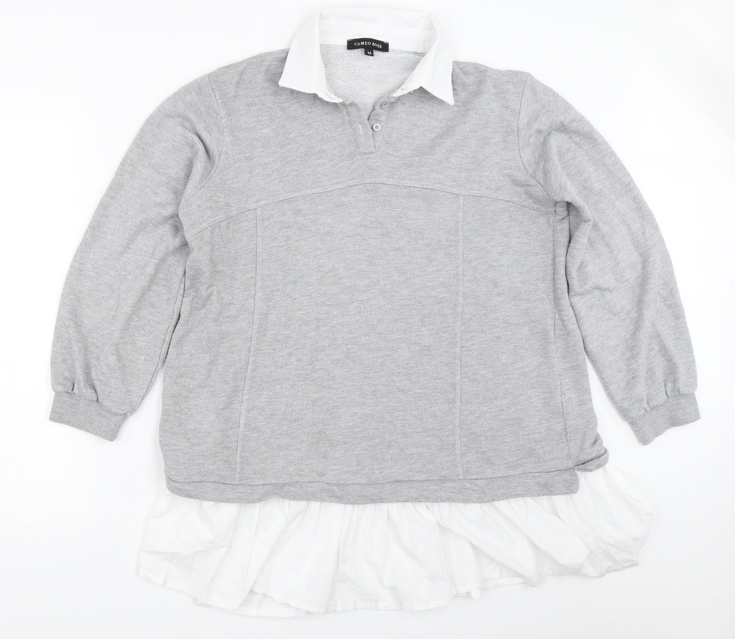 New Look Womens Grey   Pullover Sweatshirt Size M