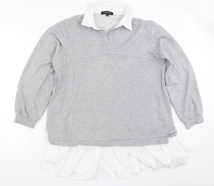 New Look Womens Grey   Pullover Sweatshirt Size M
