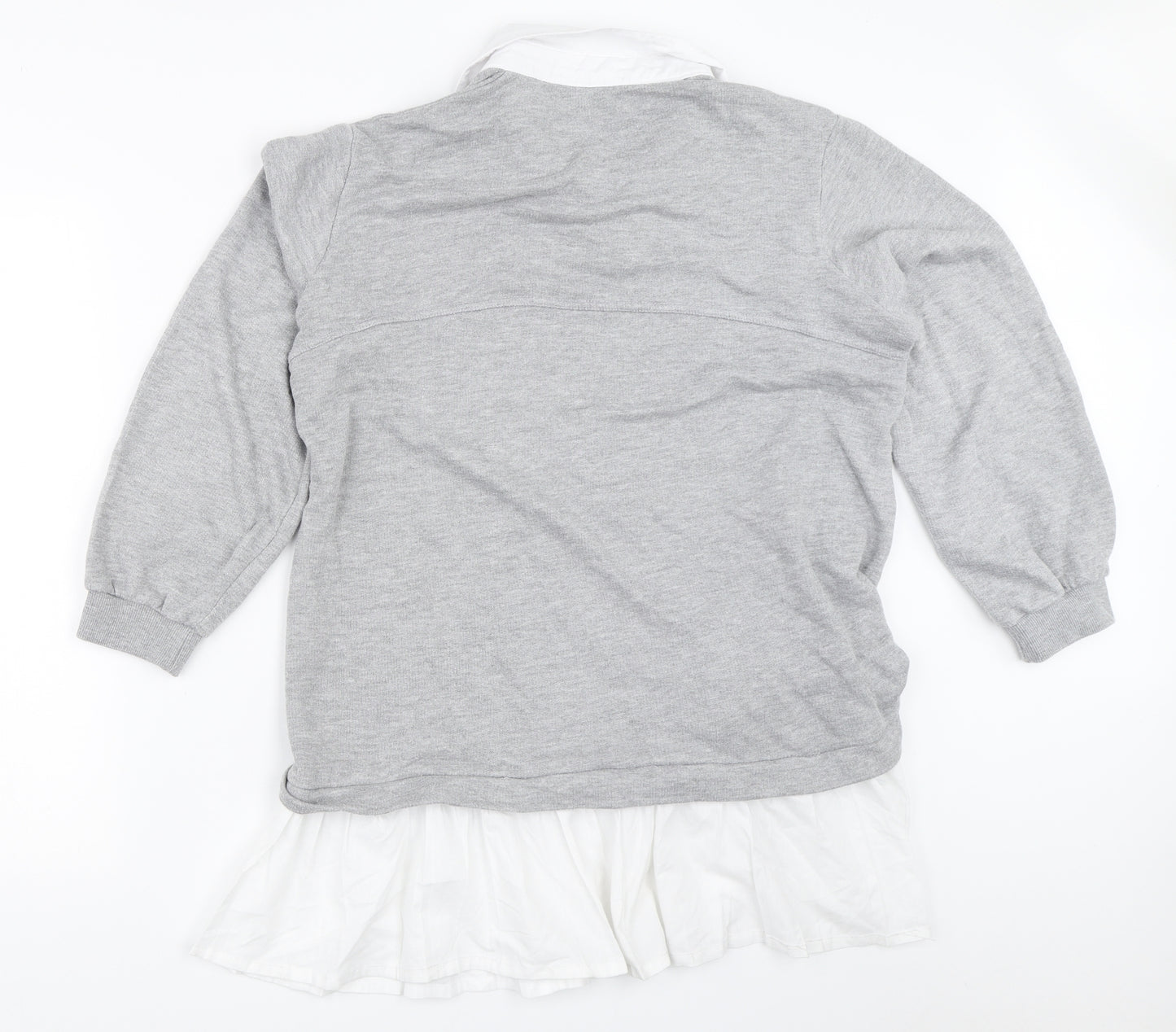 New Look Womens Grey   Pullover Sweatshirt Size M