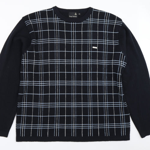Giorgio Collections Mens Blue   Pullover Jumper Size M