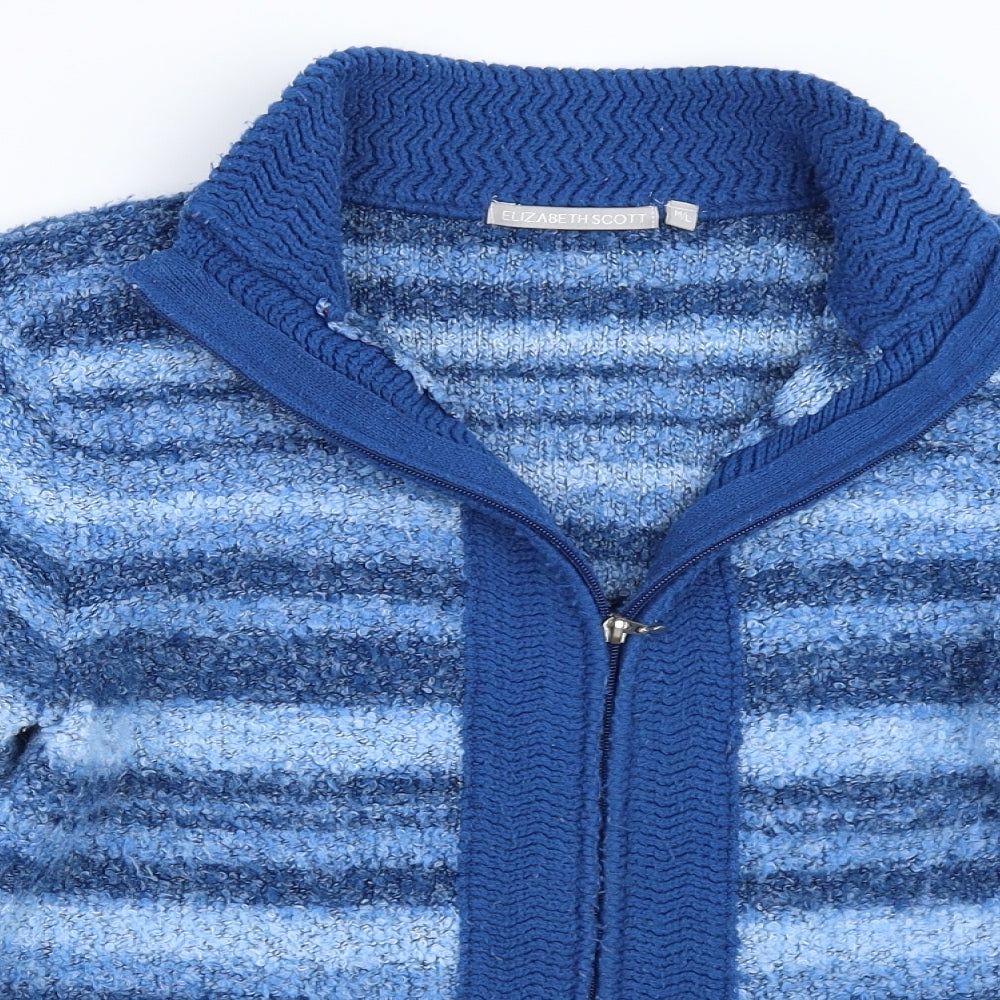 Elizabeth Scott Womens Blue   Full Zip Jumper Size M