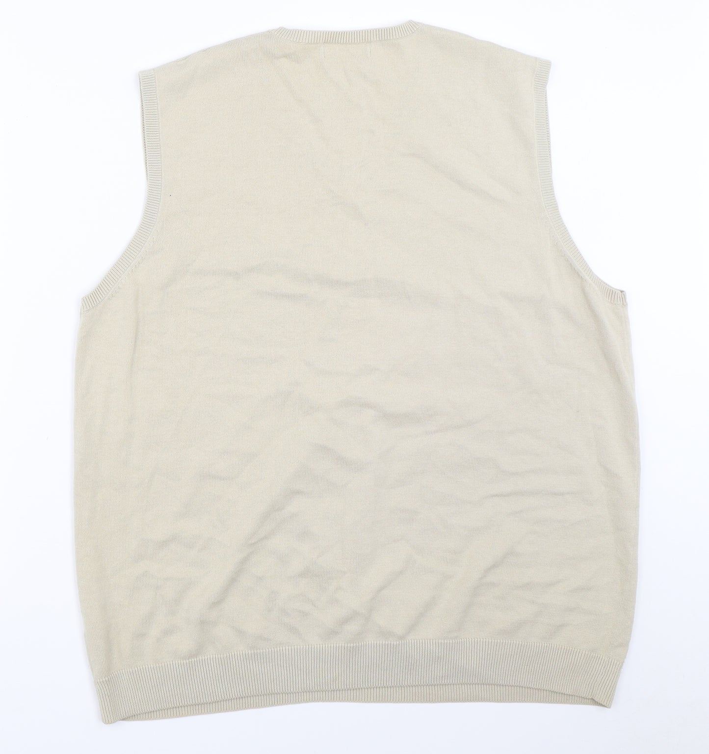 Marks and Spencer Mens Beige   Vest Jumper Size XL