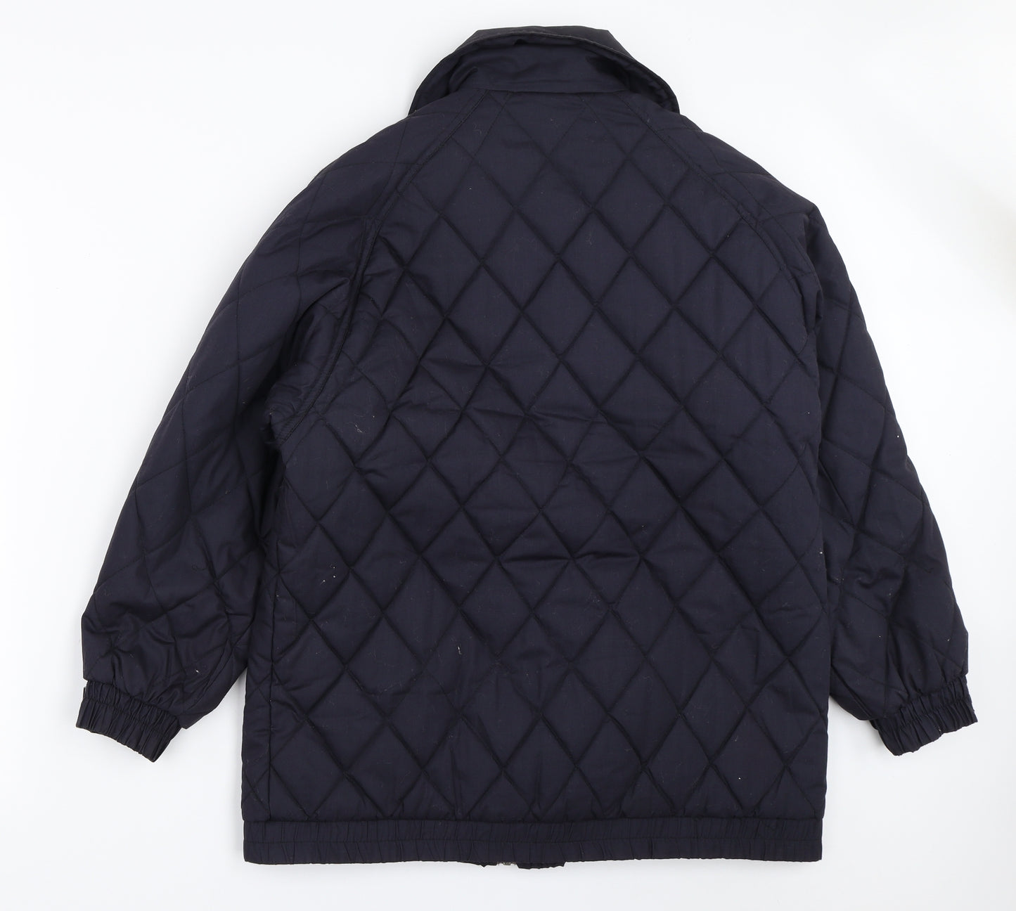 Sensations Womens Blue   Quilted Coat Size 12