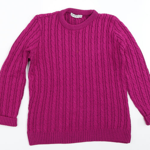 Lizzie Clark Womens Purple   Pullover Jumper Size S