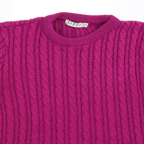 Lizzie Clark Womens Purple   Pullover Jumper Size S