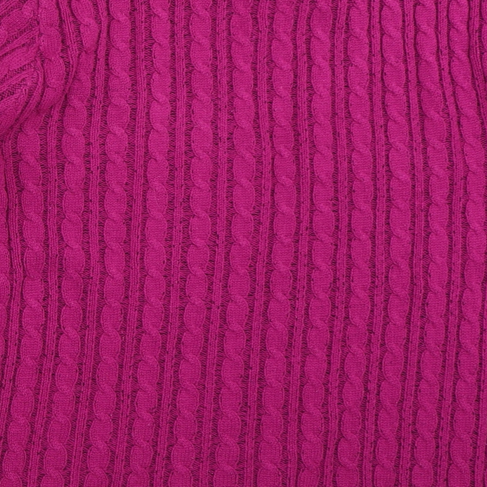 Lizzie Clark Womens Purple   Pullover Jumper Size S