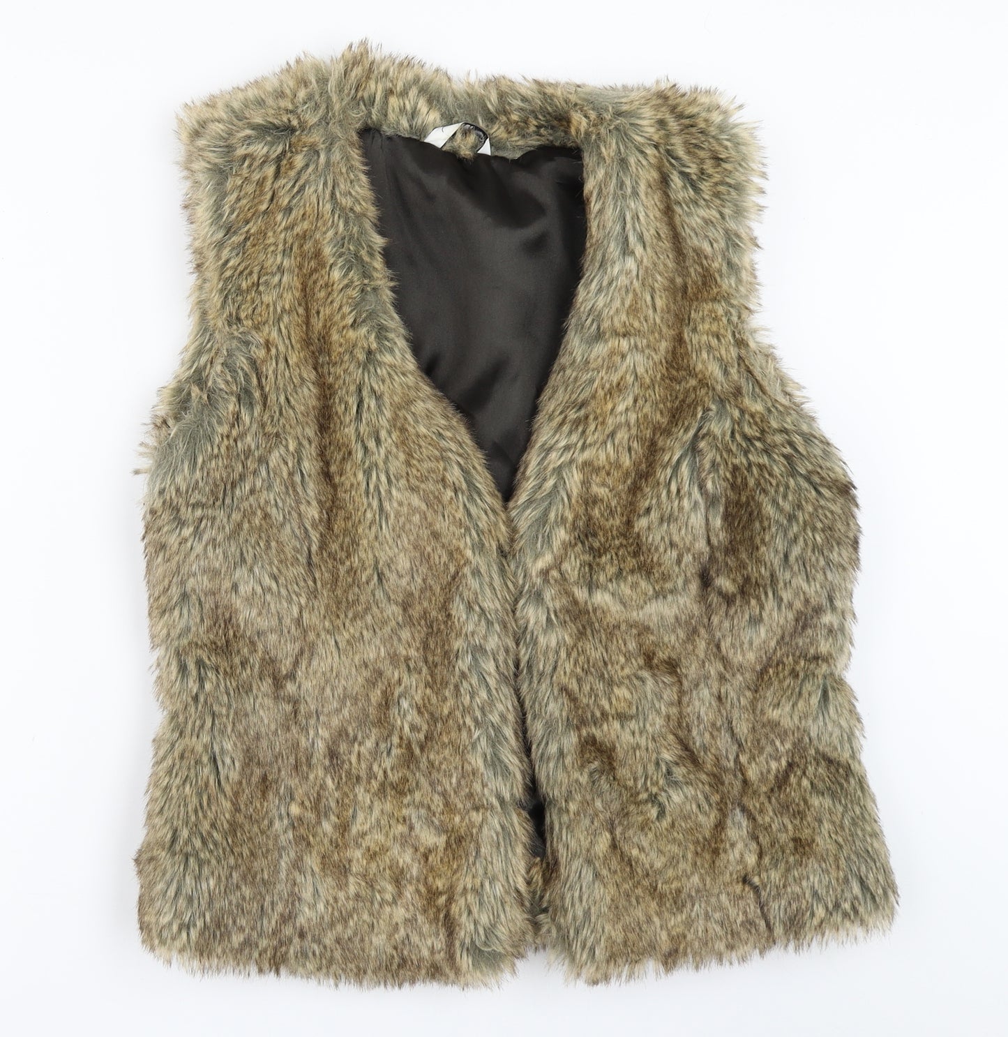 New Look Womens Beige   Gilet Coat Size 14