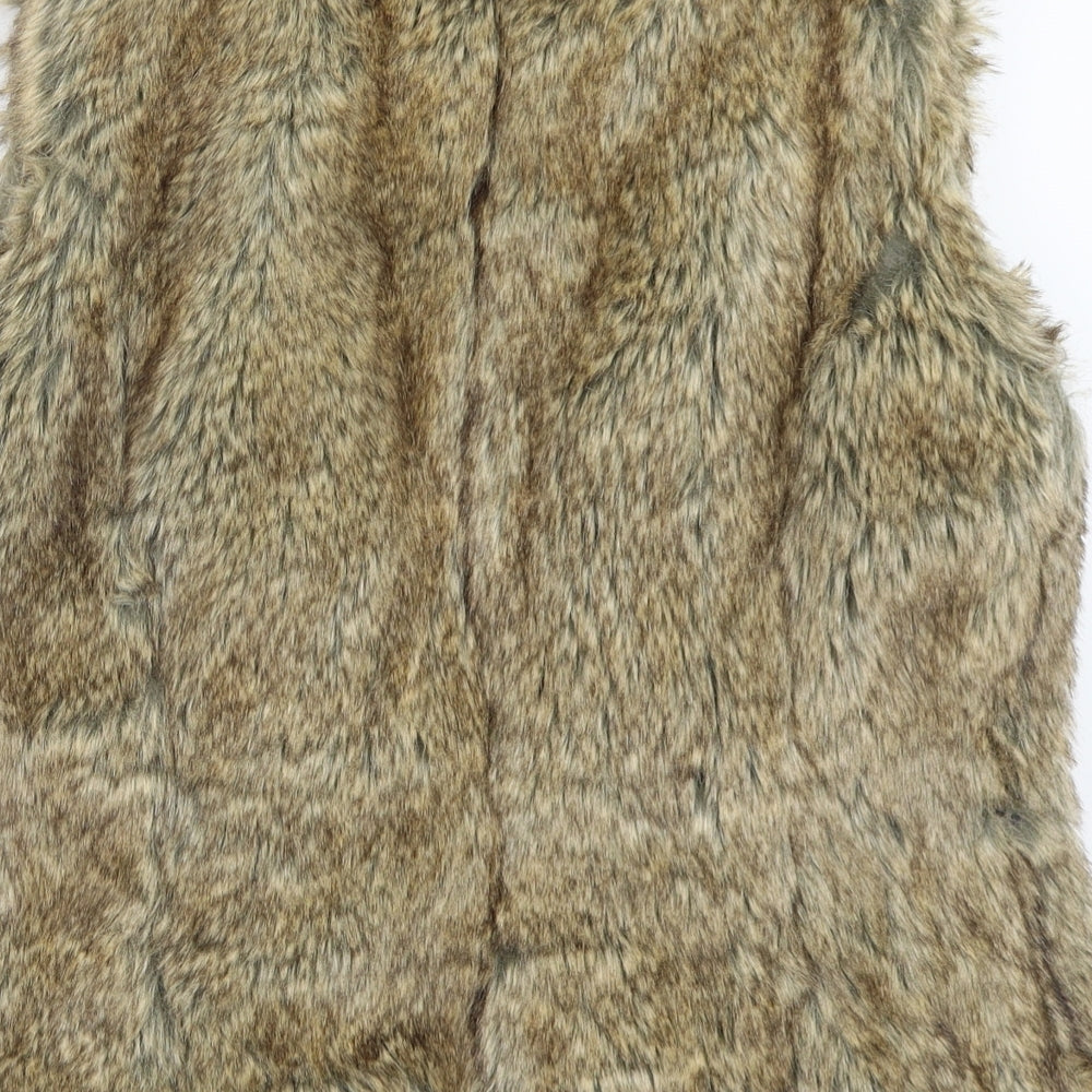 New Look Womens Beige   Gilet Coat Size 14