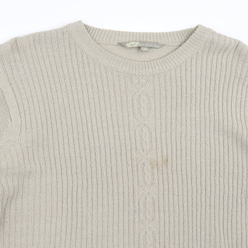 Akal Collection Womens Beige   Pullover Jumper Size L