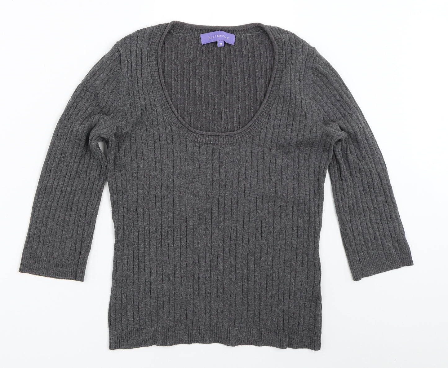 Autonomy Womens Grey   Pullover Jumper Size 8