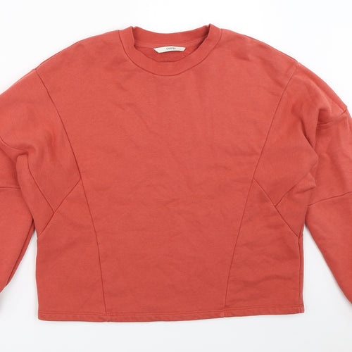 George Womens Orange   Pullover Sweatshirt Size M