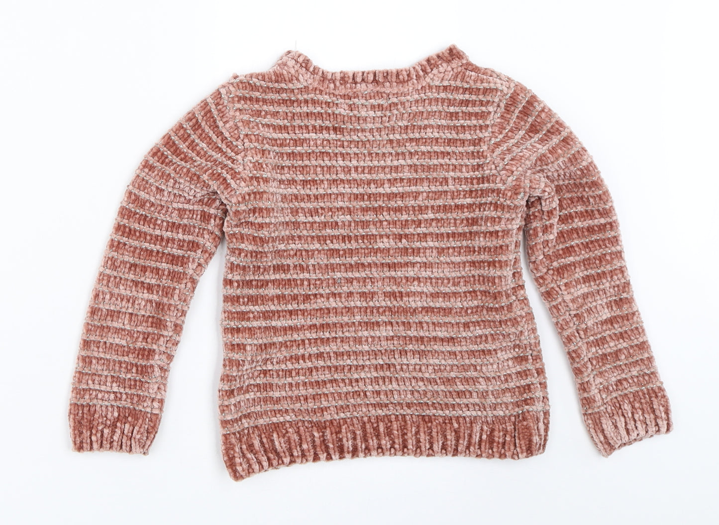 Primark Girls Pink   Pullover Jumper Size 5-6 Years