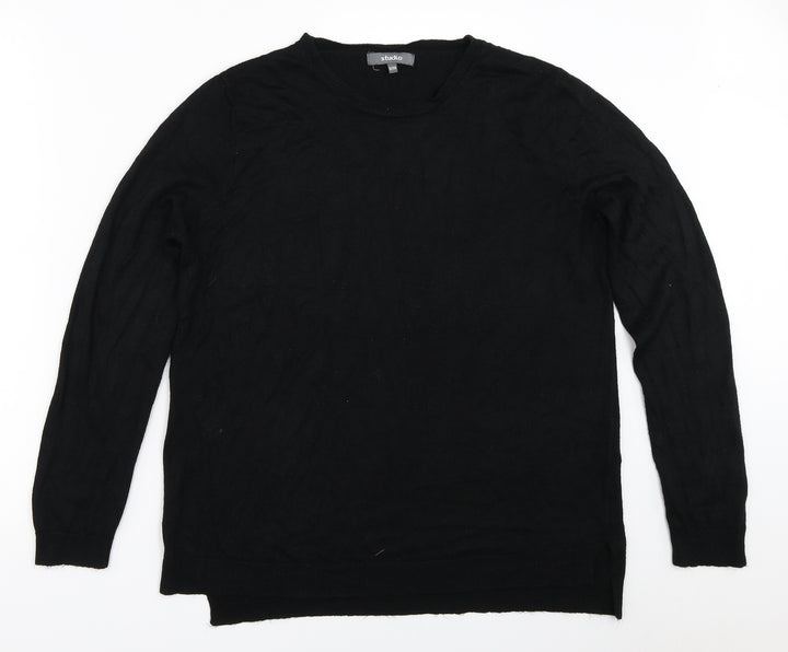 Studio Womens Black Pullover Jumper Size 12