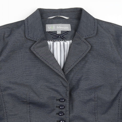 Marks and Spencer Womens Blue   Jacket Blazer Size 12