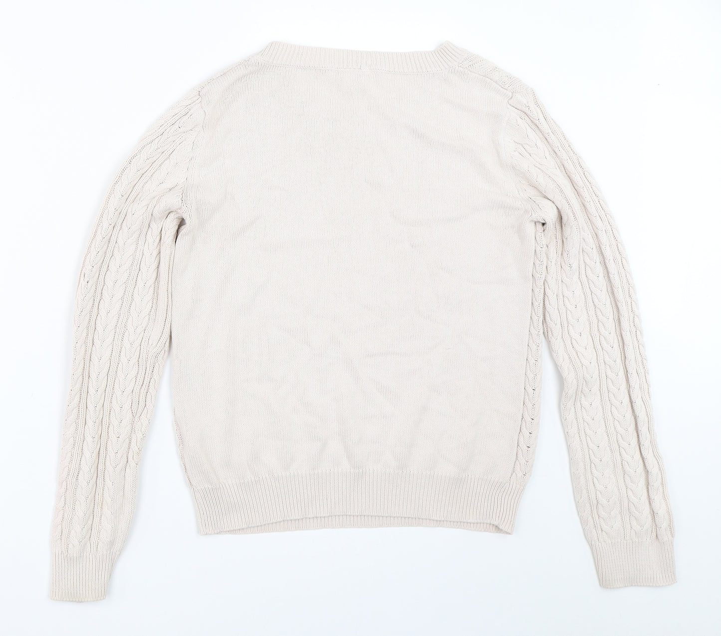 H&M Womens Beige   Pullover Jumper Size S
