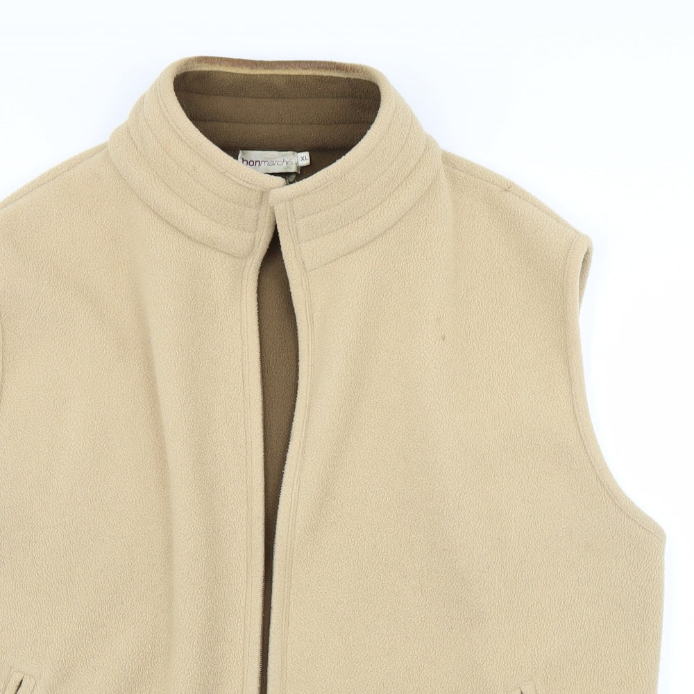 Bonmarché Womens Beige   Gilet Jacket Size XL