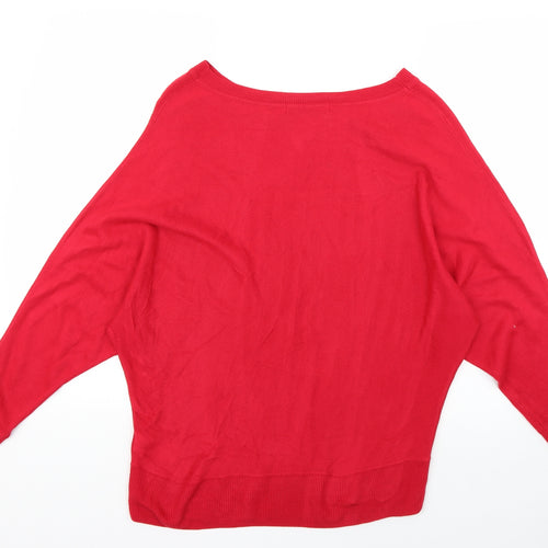 Marks and Spencer Womens Red   Pullover Jumper Size 10
