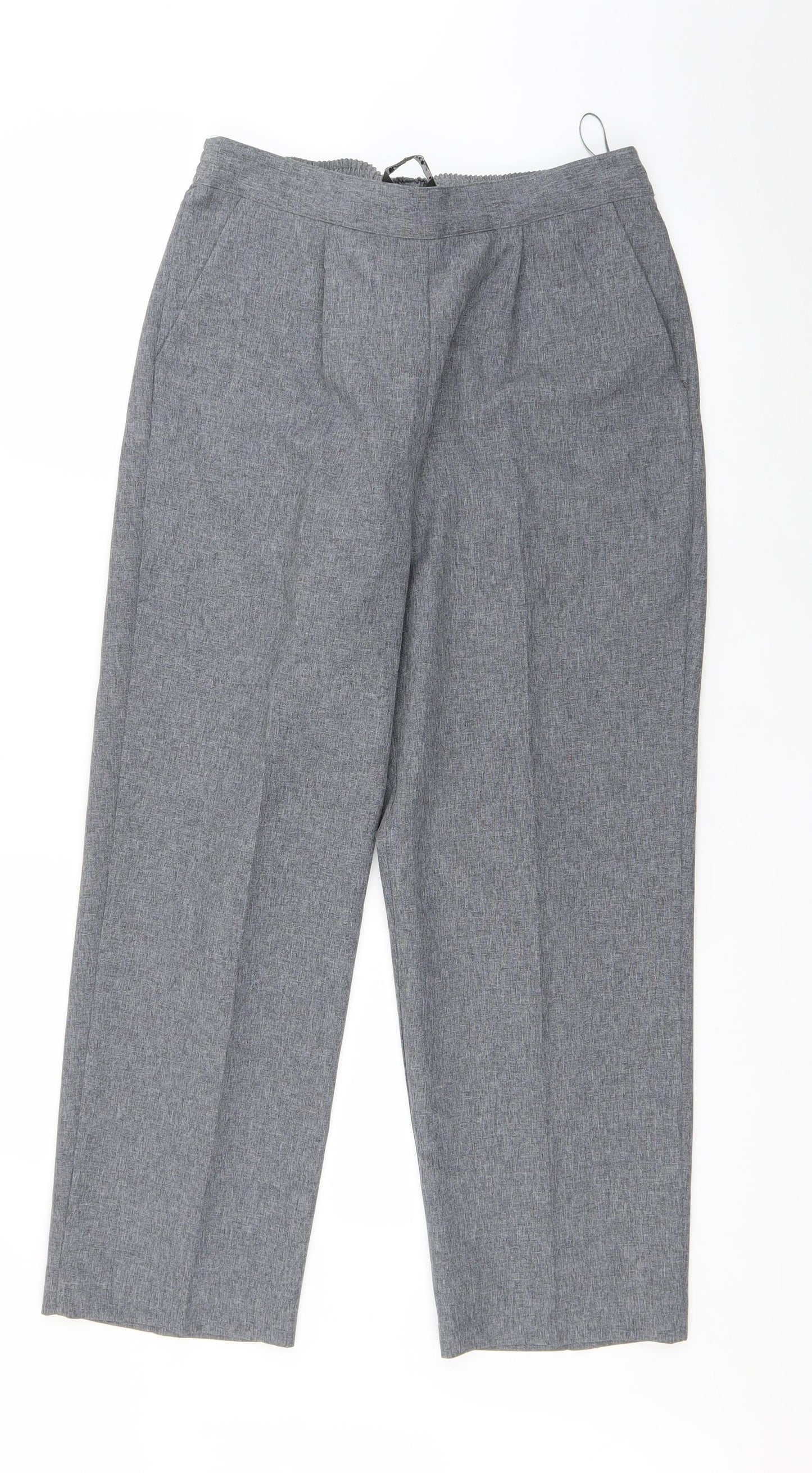 Bonmarché Womens Grey   Trousers  Size 12 L25 in