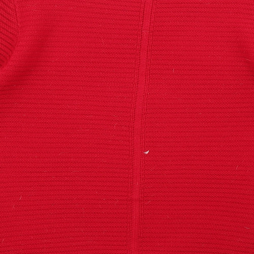 envy us Womens Red Striped  Pullover Jumper Size M