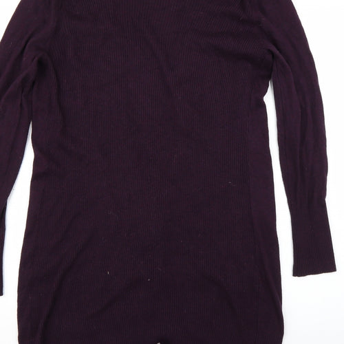 M&Co Womens Purple   Cardigan Jumper Size S