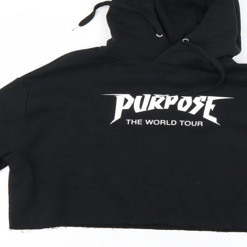 H&M Womens Black   Pullover Hoodie Size M  - Justin Bieber