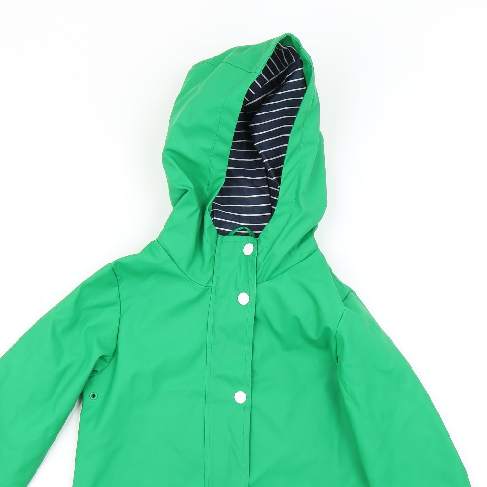 Matalan Boys Green   Rain Coat Coat Size 7 Years