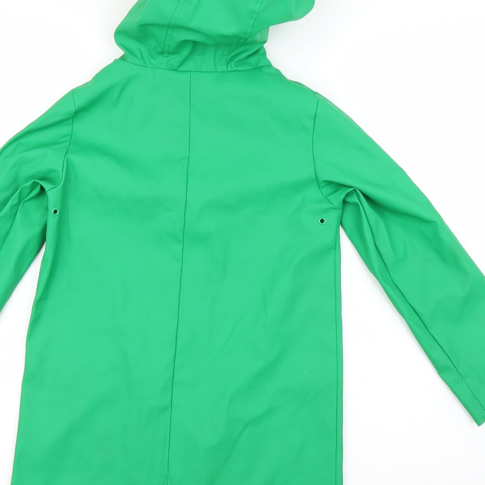 Matalan Boys Green   Rain Coat Coat Size 7 Years