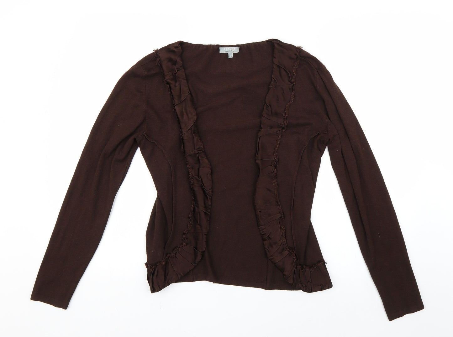 Marks and Spencer Womens Brown   Cardigan Jumper Size 12