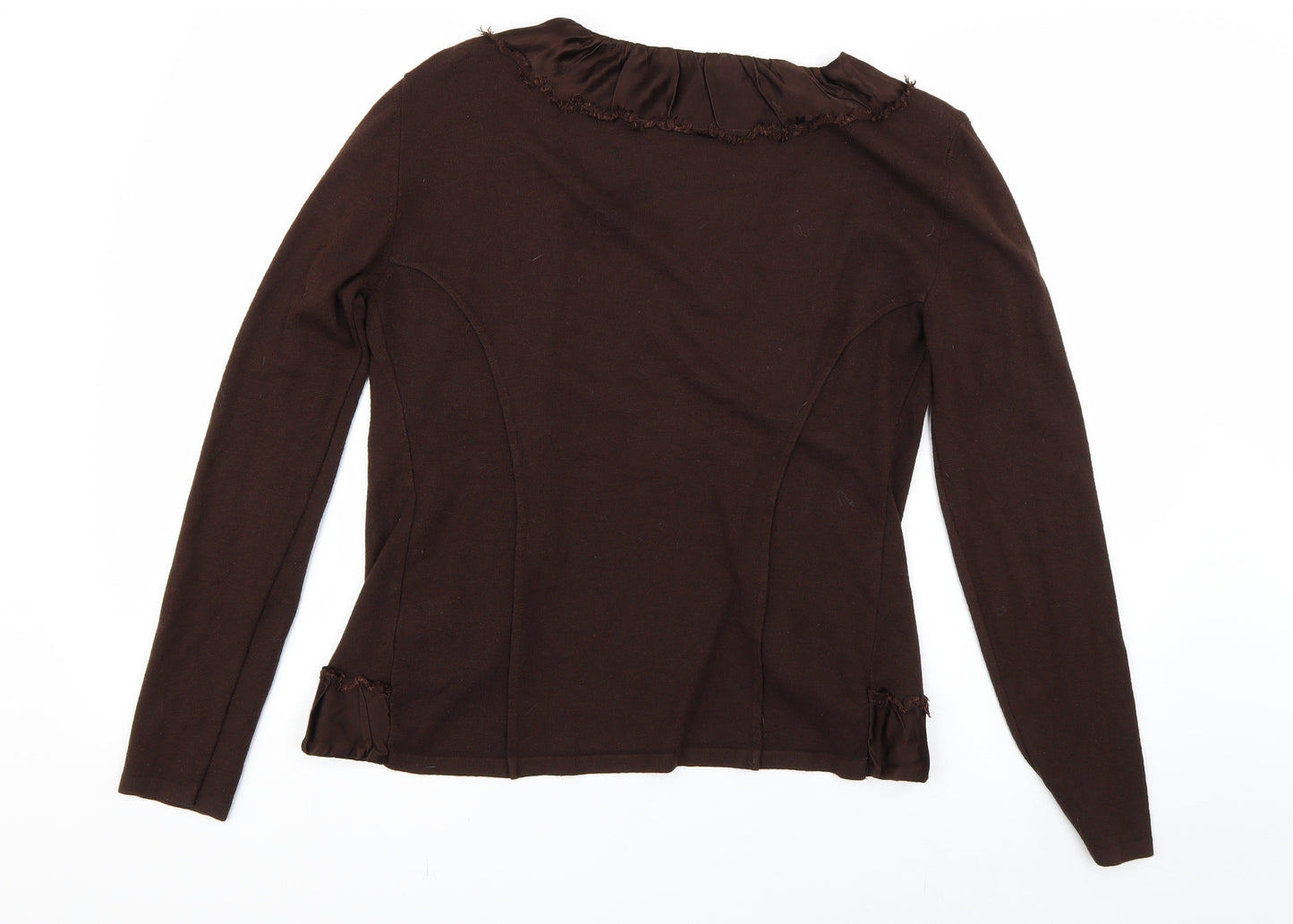 Marks and Spencer Womens Brown   Cardigan Jumper Size 12