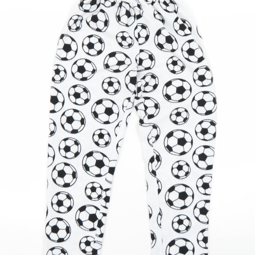 Pj collections Boys White Solid   Pyjama Pants Size 9-10 Years  - Football