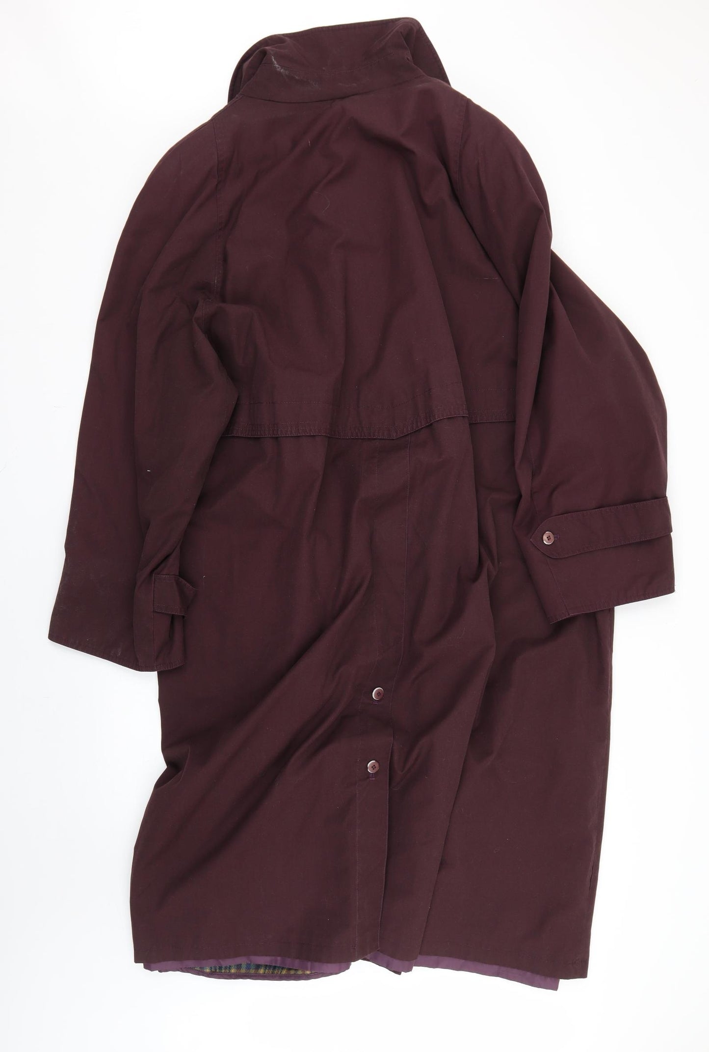 Preworn Womens Purple   Trench Coat Coat Size 22