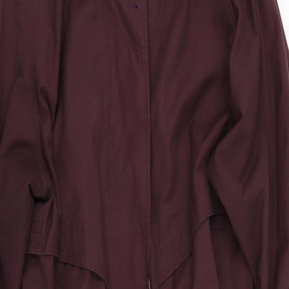 Preworn Womens Purple   Trench Coat Coat Size 22