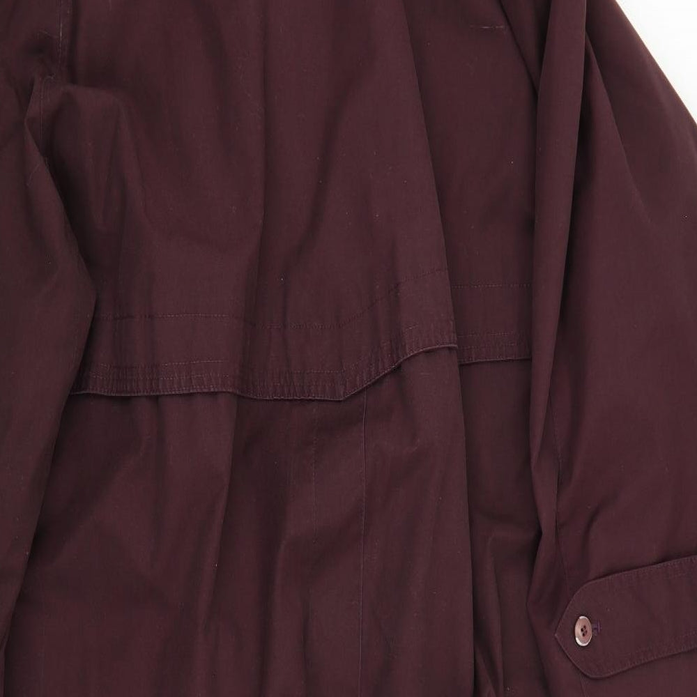 Preworn Womens Purple   Trench Coat Coat Size 22