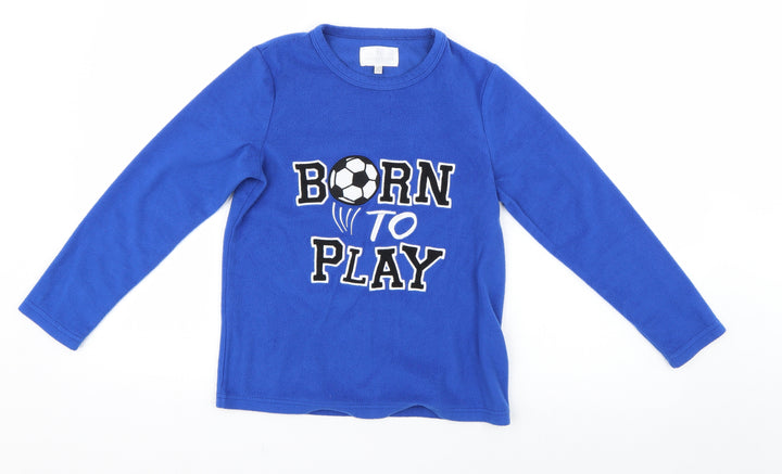 Pj collections Boys Blue Solid   Pyjama Top Size 9-10 Years