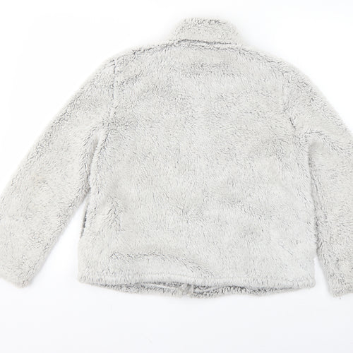 Marks and Spencer Girls Grey   Full Zip Jumper Size 9-10 Years