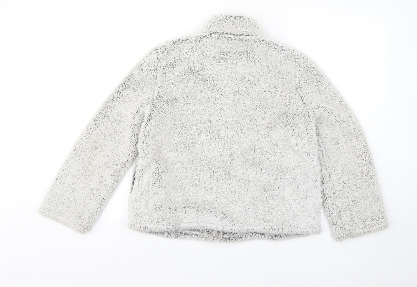 Marks and Spencer Girls Grey   Full Zip Jumper Size 9-10 Years