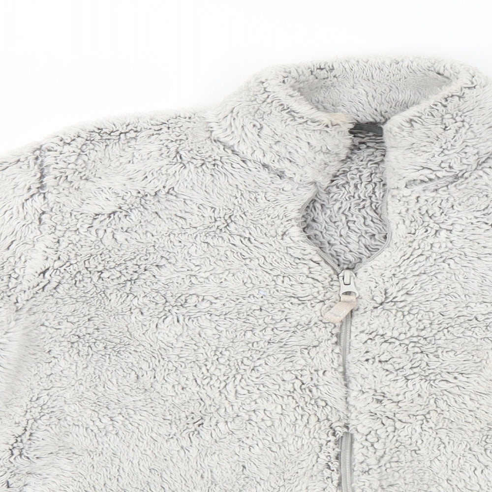 Marks and Spencer Girls Grey   Full Zip Jumper Size 9-10 Years