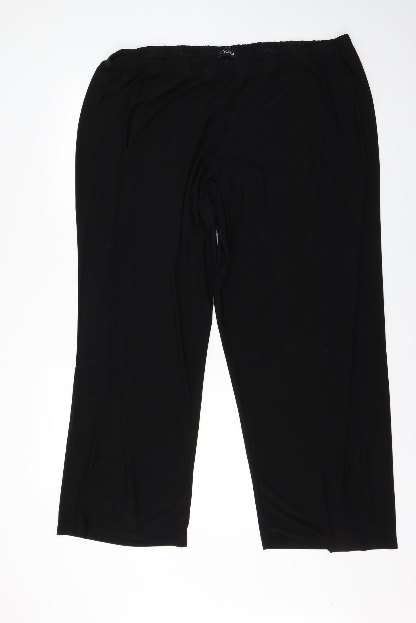 Yours Womens Black   Trousers  Size 28 L28.5 in