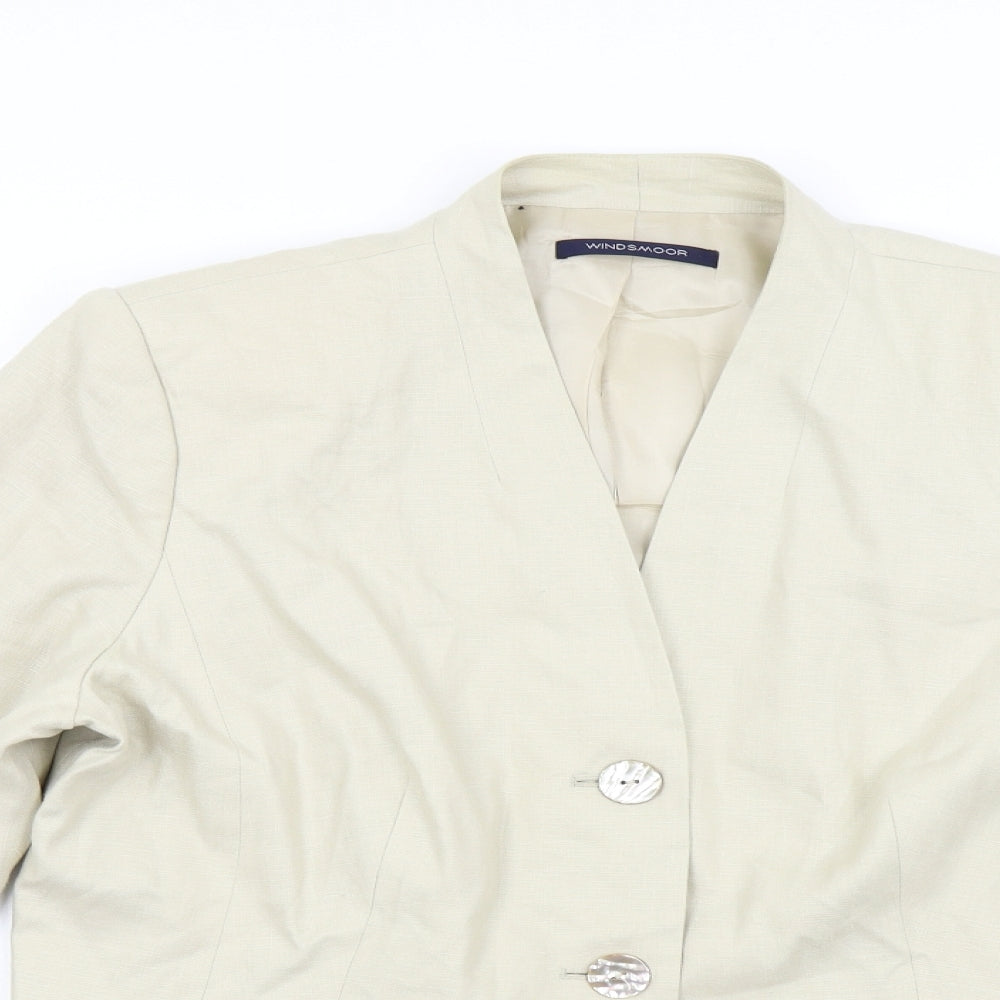 Windsmoor Womens Beige   Jacket Suit Jacket Size 16