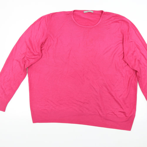 M&S Womens Pink   Pullover Jumper Size 20