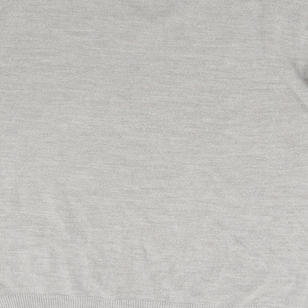 Matalan Mens Grey  Knit Pullover Jumper Size L