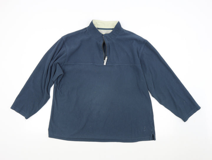 PACO Mens Blue Henley Jumper Size M
