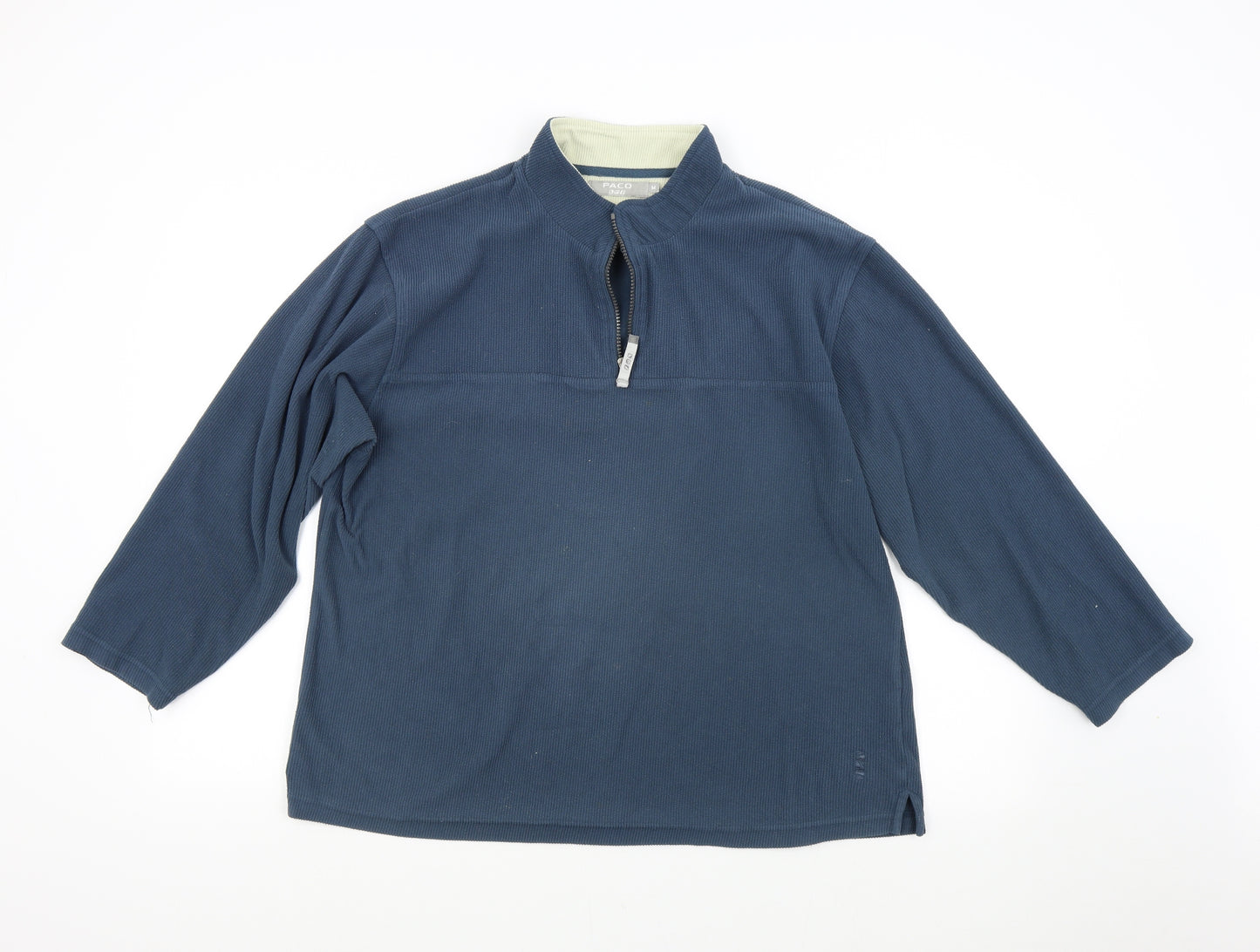 PACO Mens Blue   Henley Jumper Size M