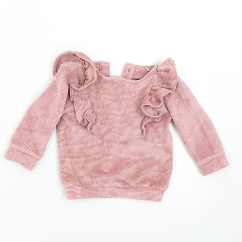 TU Girls Pink   Pullover Jumper Size 3-6 Months