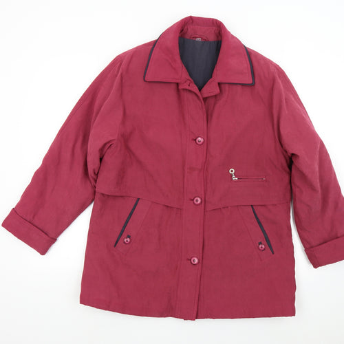 Preworn Womens Pink   Overcoat Coat Size 14