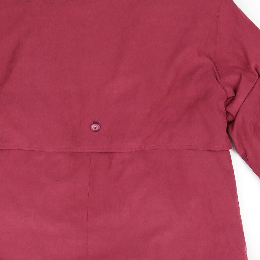 Preworn Womens Pink   Overcoat Coat Size 14
