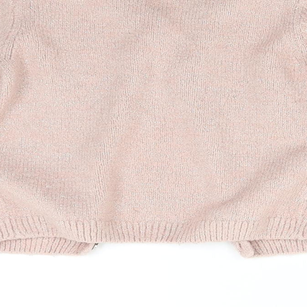 Matalan Girls Pink  Knit Cardigan Jumper Size 2-3 Years
