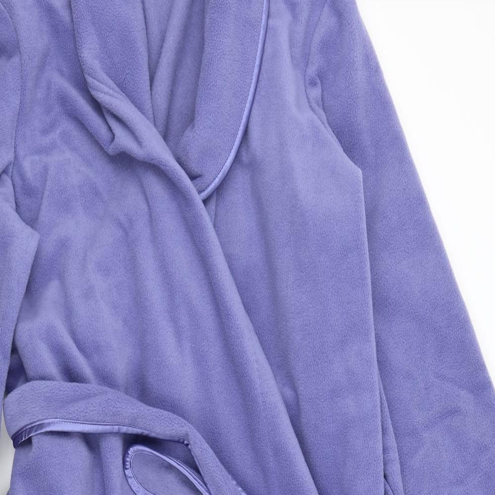 Damart Womens Purple Solid Fleece  Gown Size 2XL
